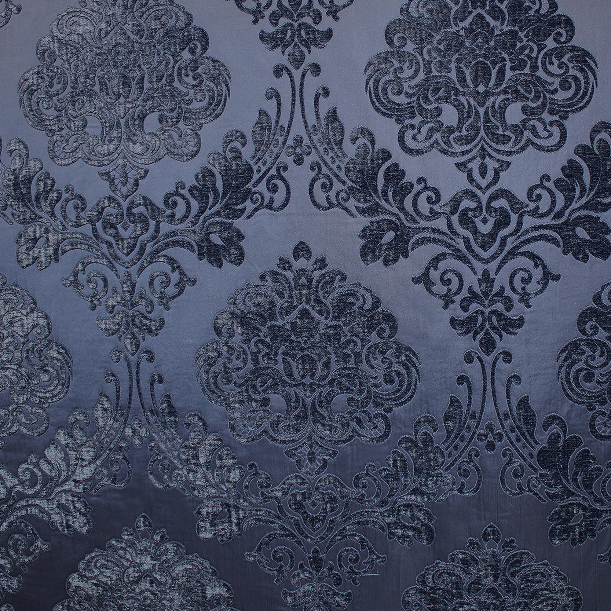 Casino fabric in color Royal showcasing fabric tonal damask upholstery fabric & drapery & curtain fabric.