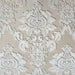 Chandler fabric in color Champagne showcasing fabric shiny damask drapery & curtain fabric.