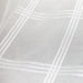 Clara fabric in color White showcasing fabric plaid sheer drapery & curtain fabric.