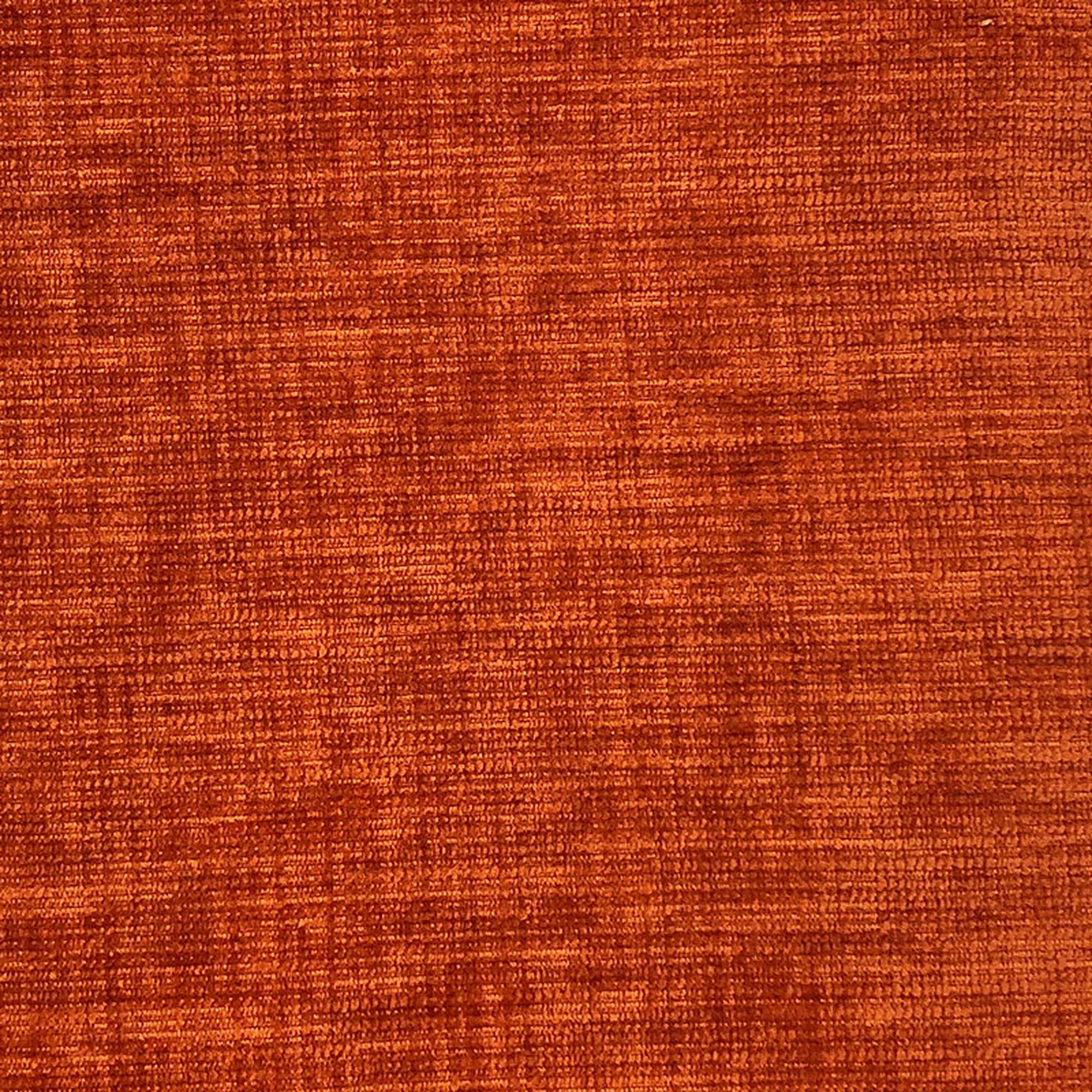 Clarise fabric in color Orange showcasing fabric solid chenille upholstery fabric & drapery & curtain fabric.