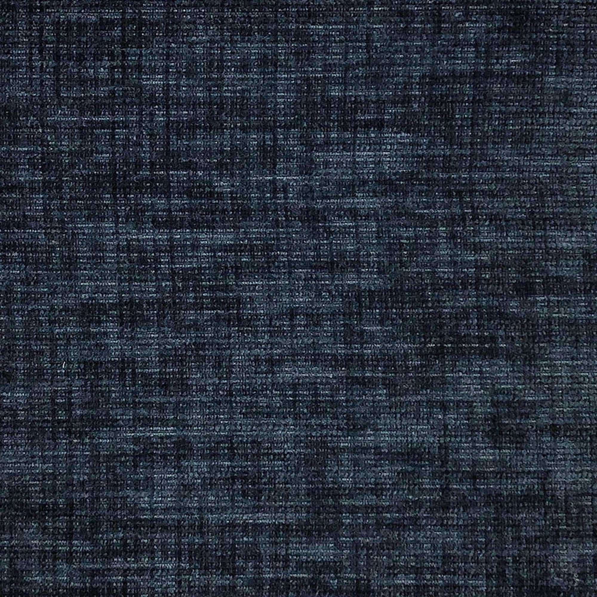 Clarise fabric in color Navy showcasing fabric solid chenille upholstery fabric & drapery & curtain fabric.