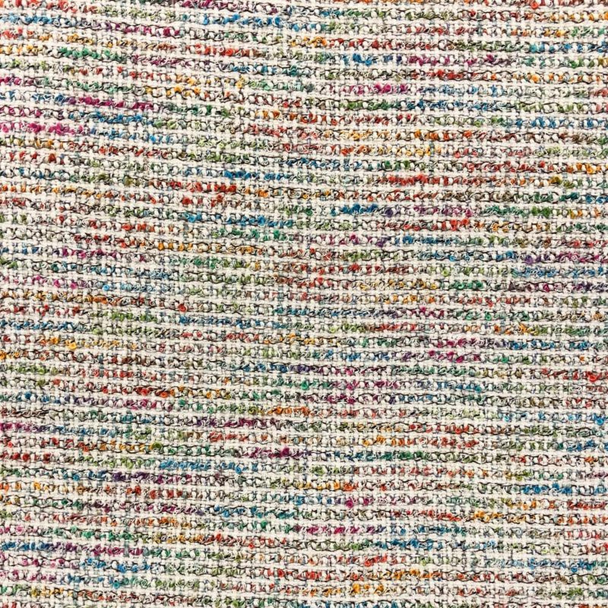 Cody fabric in color Sherbert showcasing fabric multicolor linen look upholstery fabric & drapery & curtain fabric.