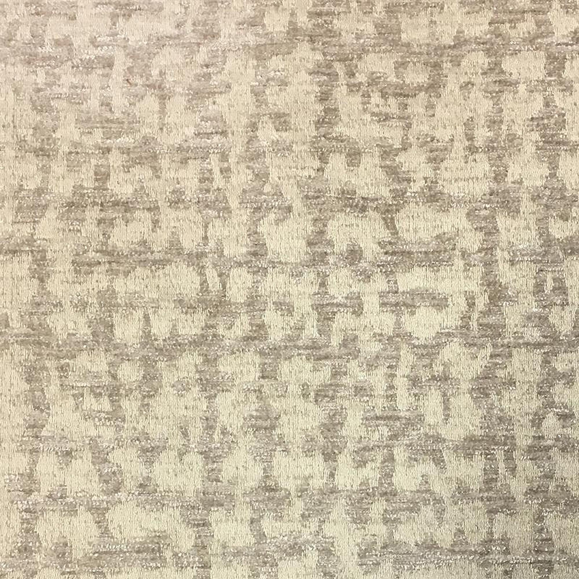 Damon fabric in color Cream showcasing fabric two tone chenille upholstery fabric & drapery & curtain fabric.