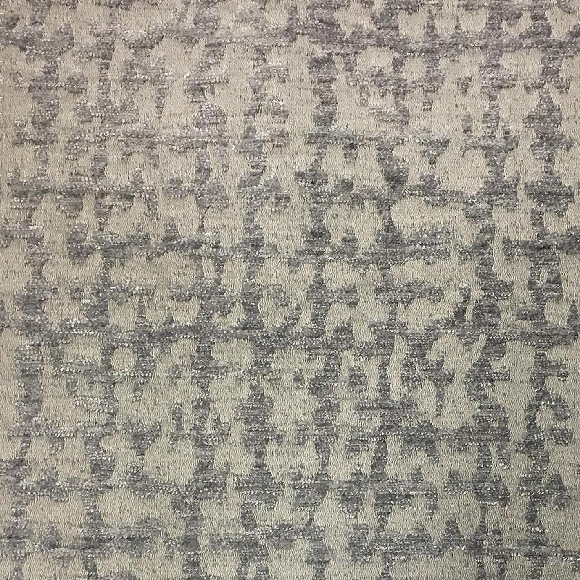 Damon fabric in color Gray showcasing fabric two tone chenille upholstery fabric & drapery & curtain fabric.