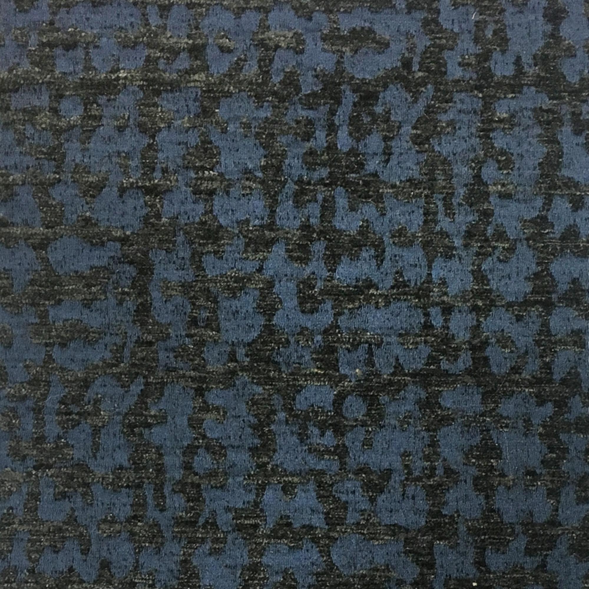 Damon fabric in color Navy showcasing fabric two tone chenille upholstery fabric & drapery & curtain fabric.