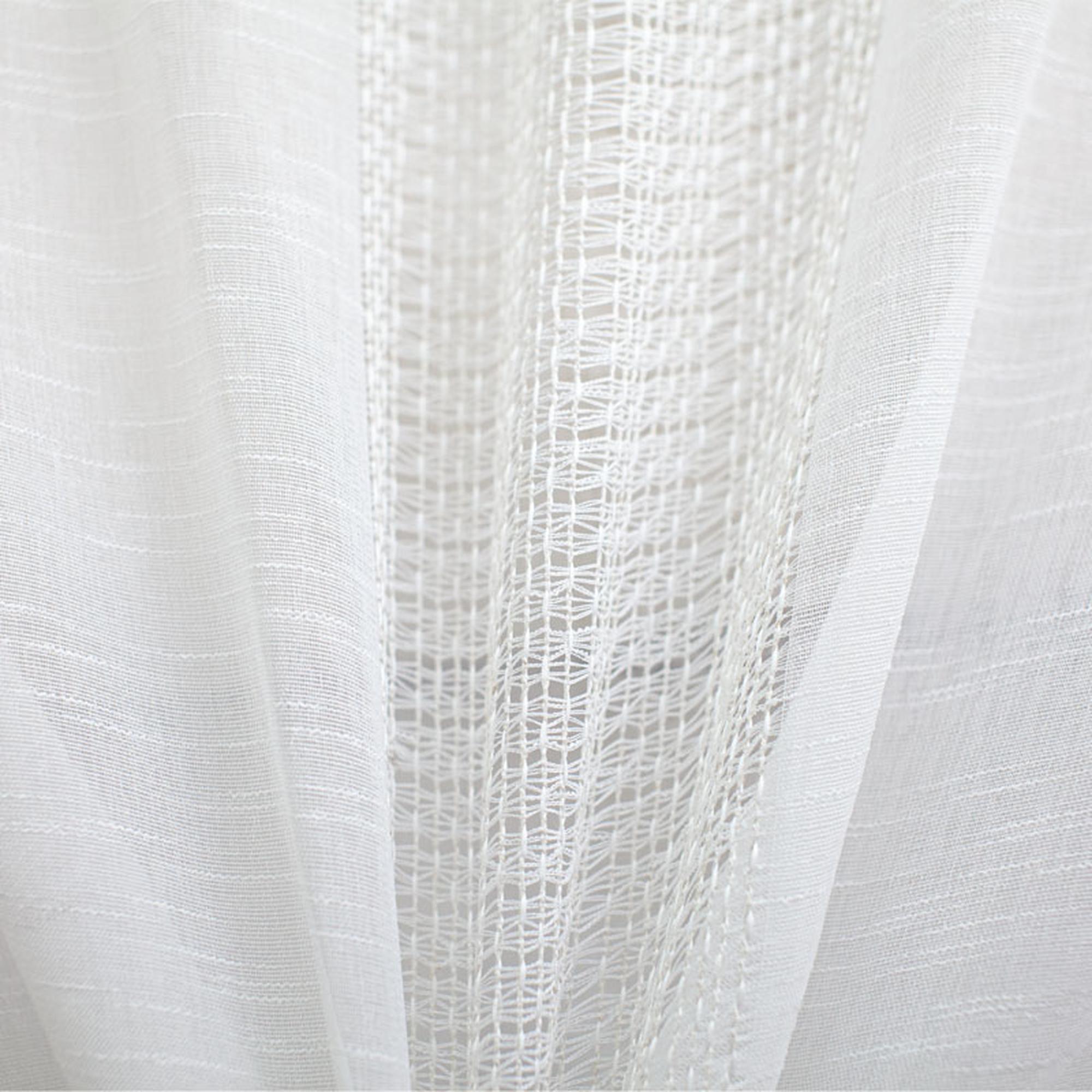 Deluca Fabric | Knit Striped Sheer Fabric| Drapery & Curtain Fabric