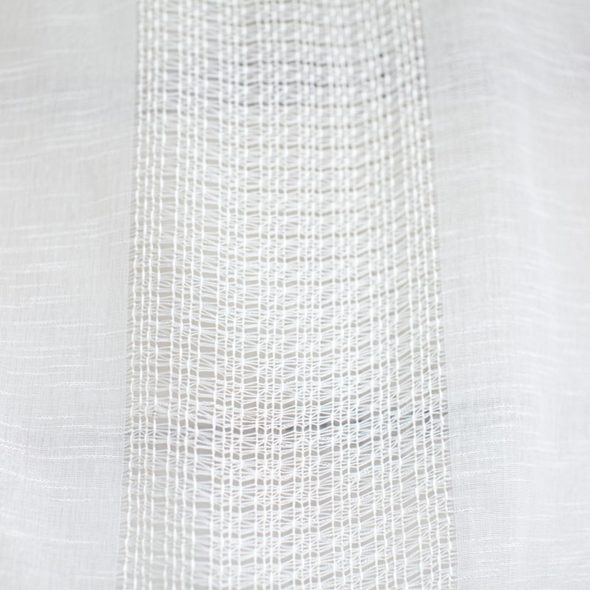 Deluca Fabric | Knit Striped Sheer Fabric| Drapery & Curtain Fabric
