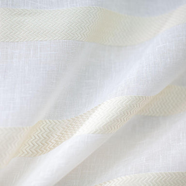 Delmar fabric in color Beige showcasing fabric striped sheer drapery & curtain fabric.