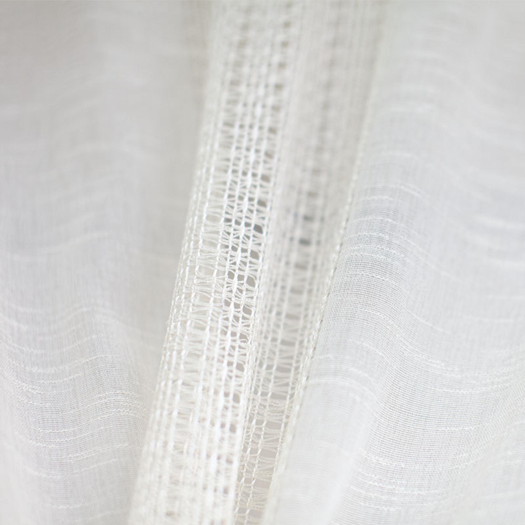 Deluca Fabric | Knit Striped Sheer Fabric| Drapery & Curtain Fabric