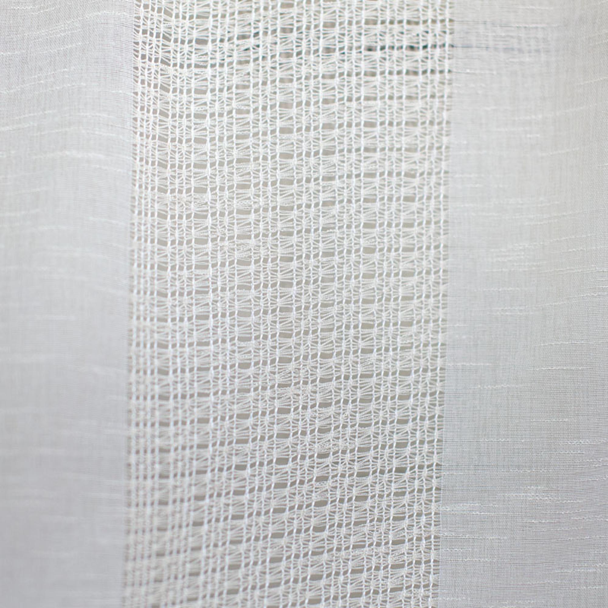 Deluca Fabric | Knit Striped Sheer Fabric| Drapery & Curtain Fabric