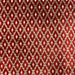 Diego fabric in color Orange showcasing fabric diamond shaped cut velvet upholstery fabric.