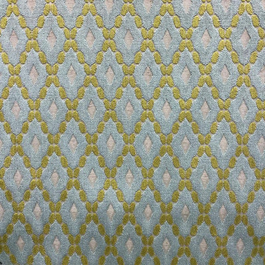 Diego fabric in color Spa showcasing fabric diamond shaped cut velvet upholstery fabric.