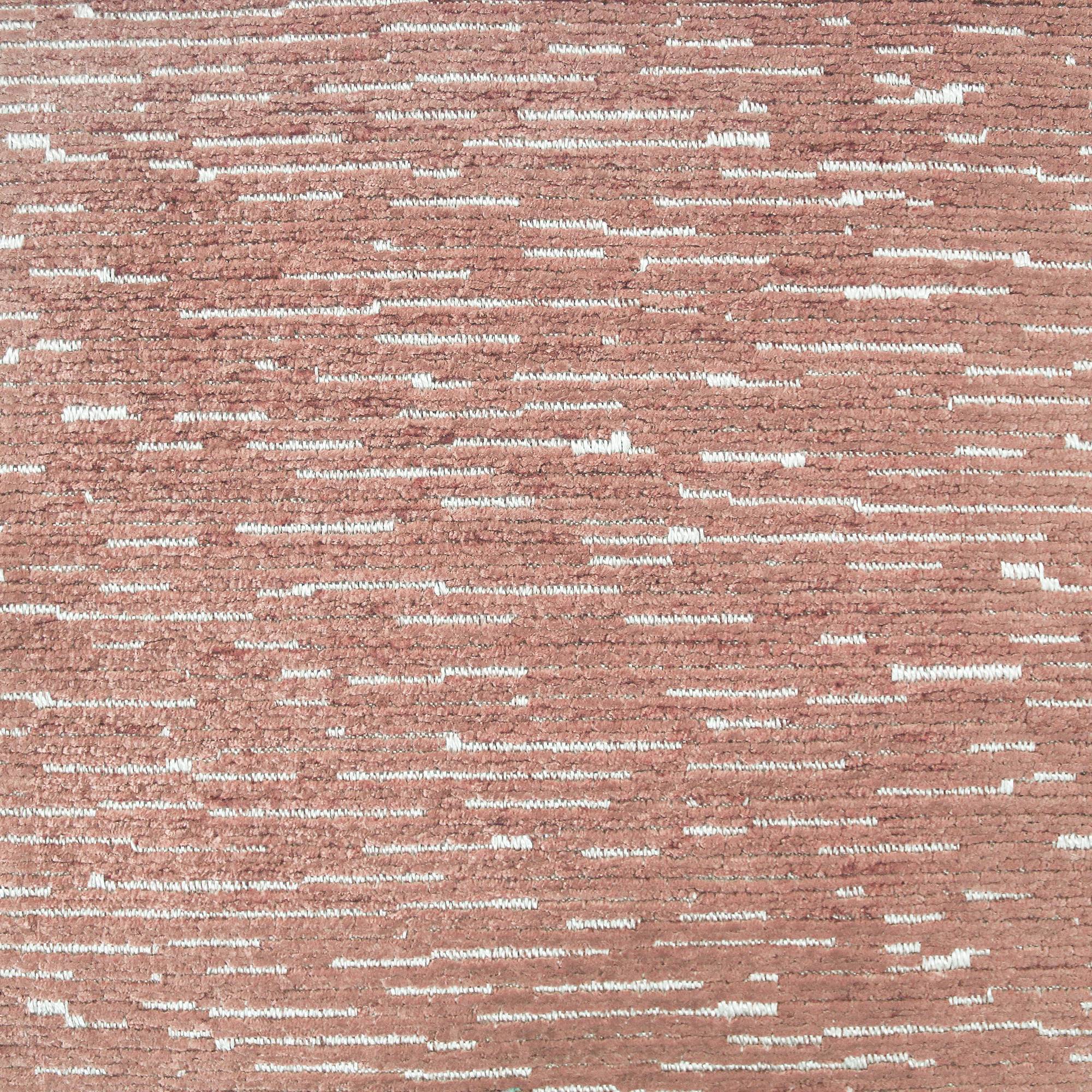 Dima fabric in color Rose showcasing fabric striped solid chenille jacquard upholstery fabric.