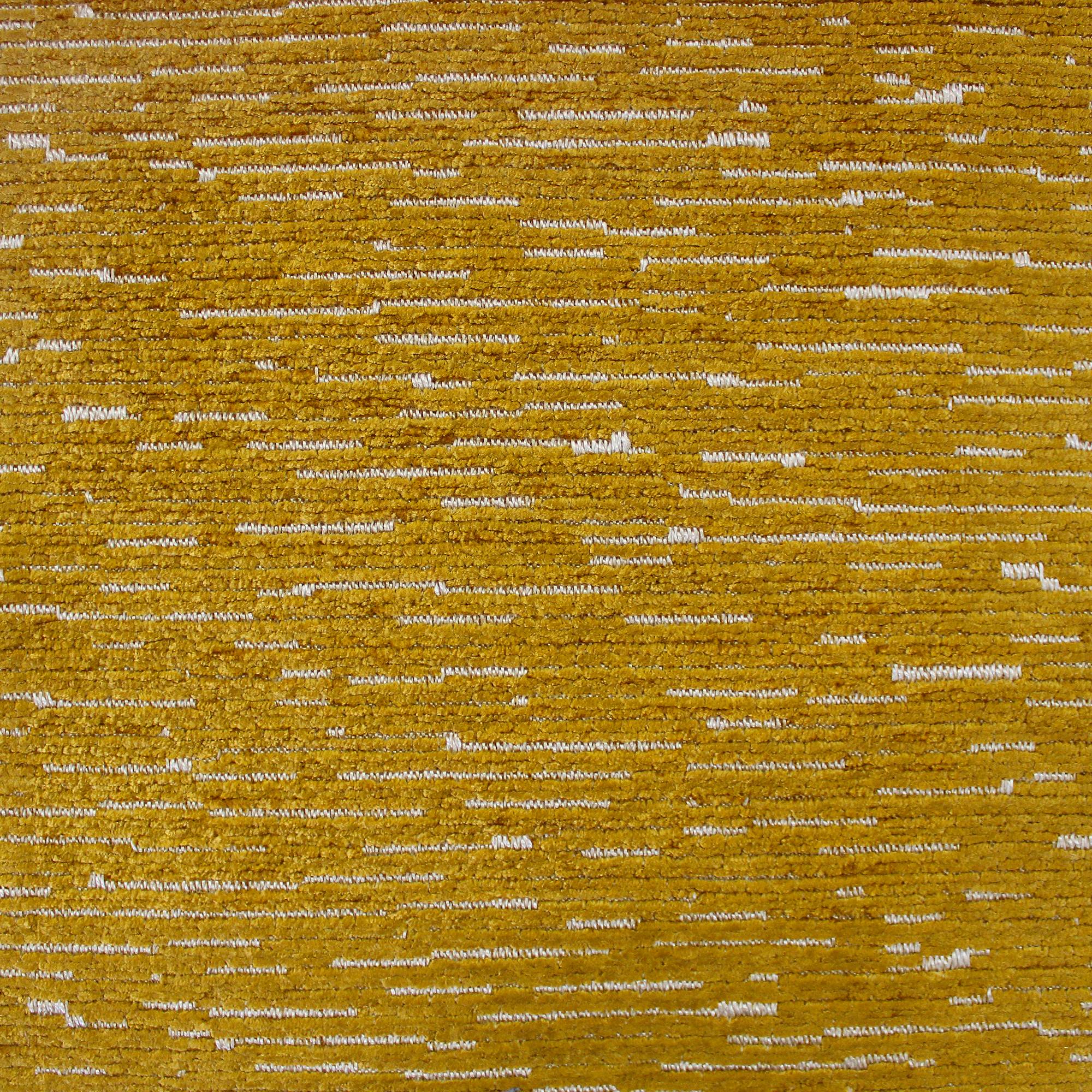 Dima fabric in color Gold showcasing fabric striped solid chenille jacquard upholstery fabric.