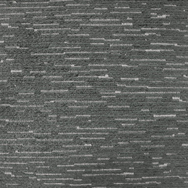 Dima fabric in color Gray showcasing fabric striped solid chenille jacquard upholstery fabric.