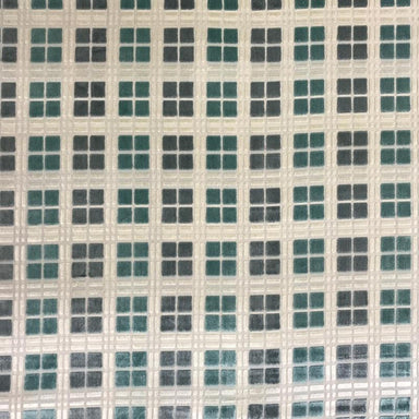 Domino fabric in color Spa showcasing fabric square cut velvet upholstery fabric.