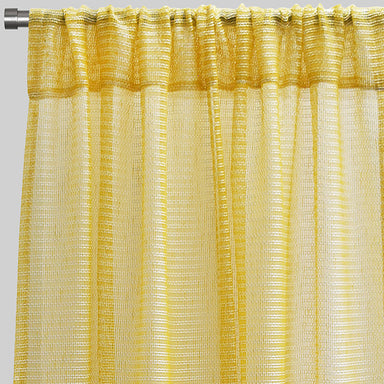 Ruby Curtain Panels | Striped Shiny Sheer