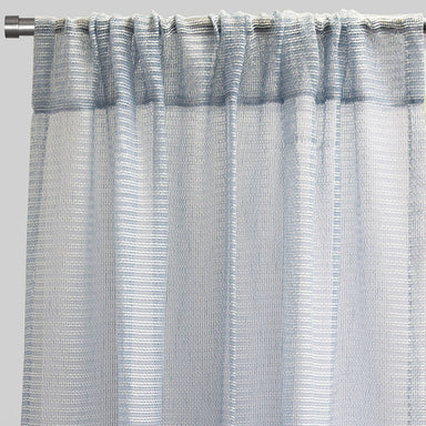 Ruby Curtain Panels | Striped Shiny Sheer