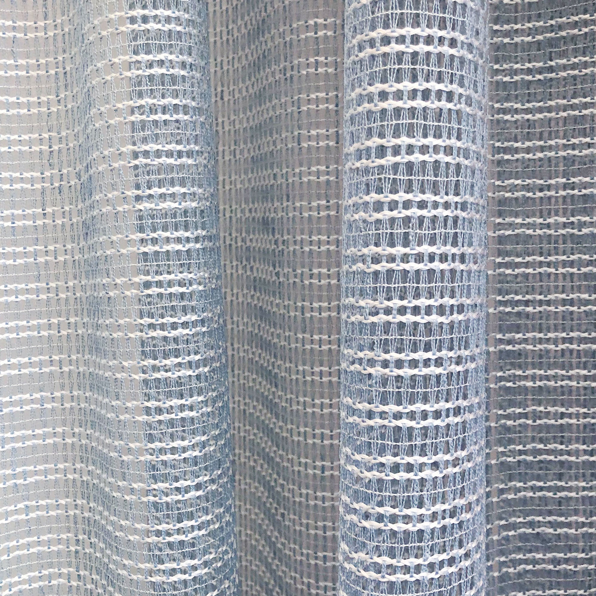 Ruby Curtain Panels | Striped Shiny Sheer
