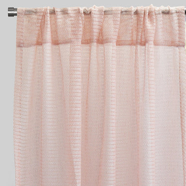 Ruby Curtain Panels | Striped Shiny Sheer