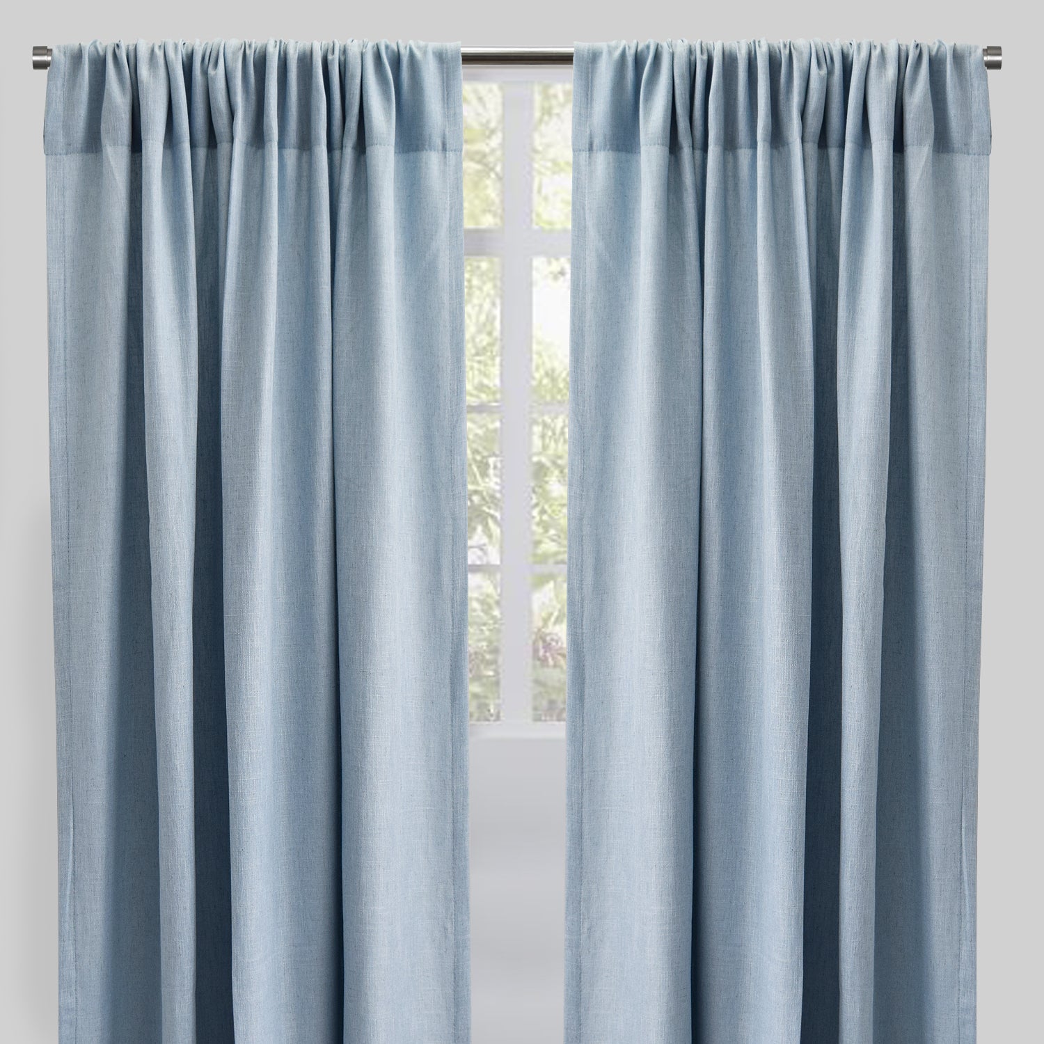 Saint Curtain Panels | Solid Linen Blend