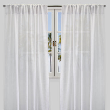 Shira Curtain Panels | Solid Linen Blend