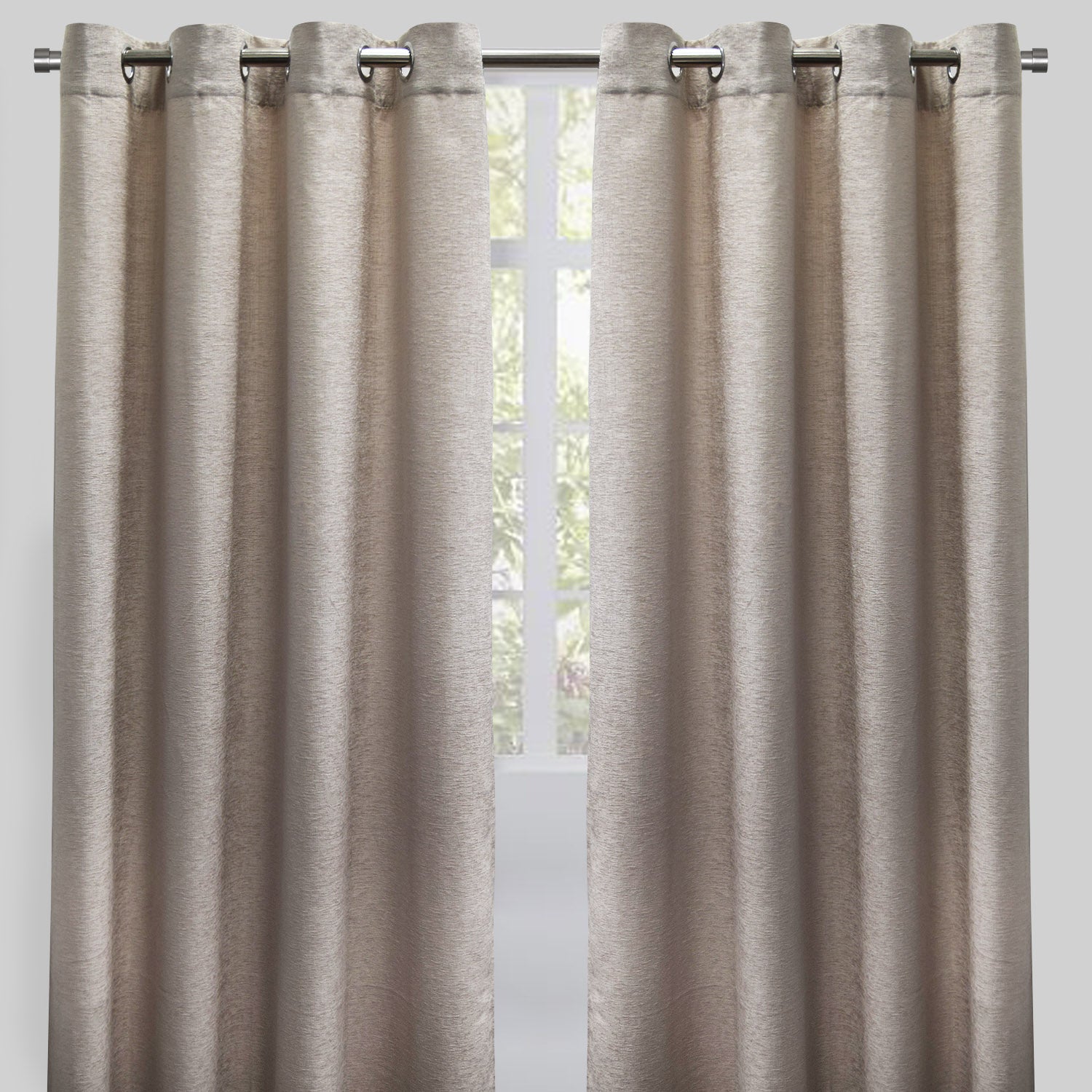 Throne Curtain Panels | Solid Textured Chenille