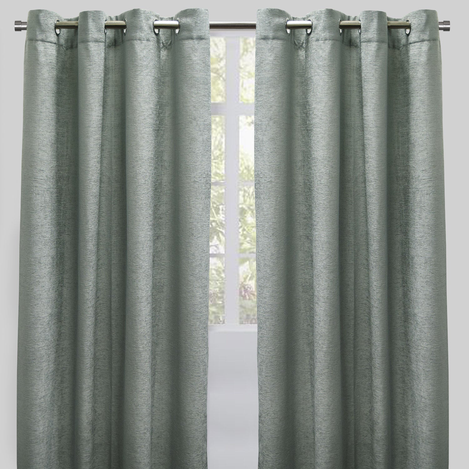Throne Curtain Panels | Solid Textured Chenille