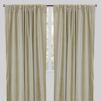 Tuscan Curtain Panels | Shiny Solid Velvet