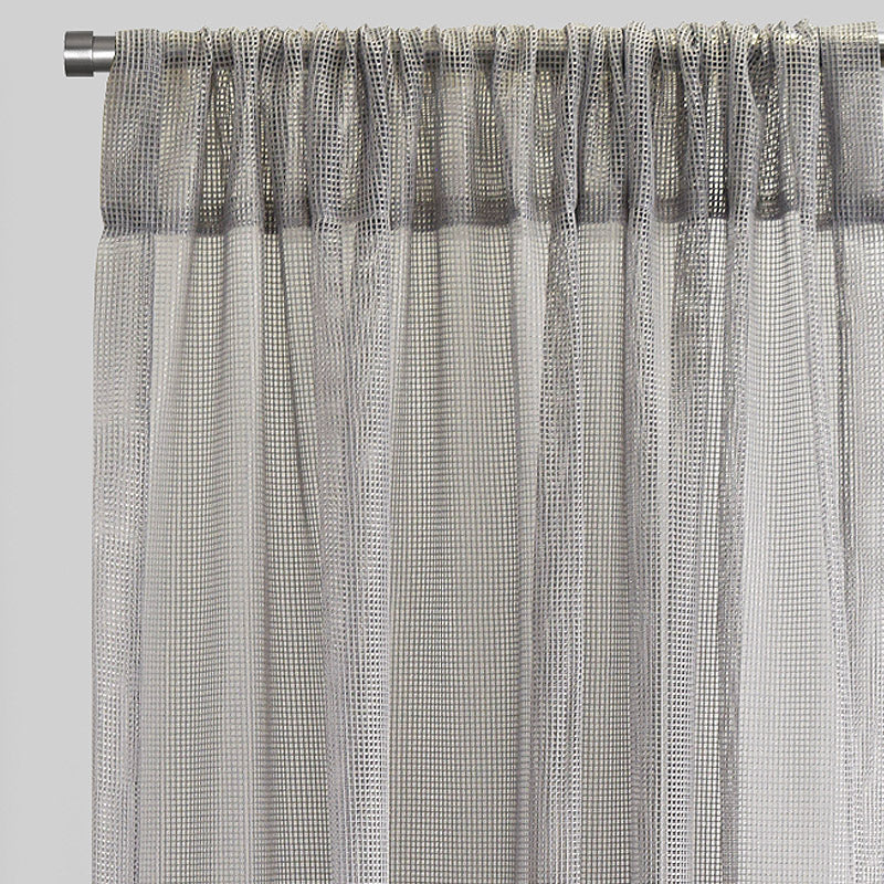 Zone Curtain Panels | Solid Net-Like Sheer