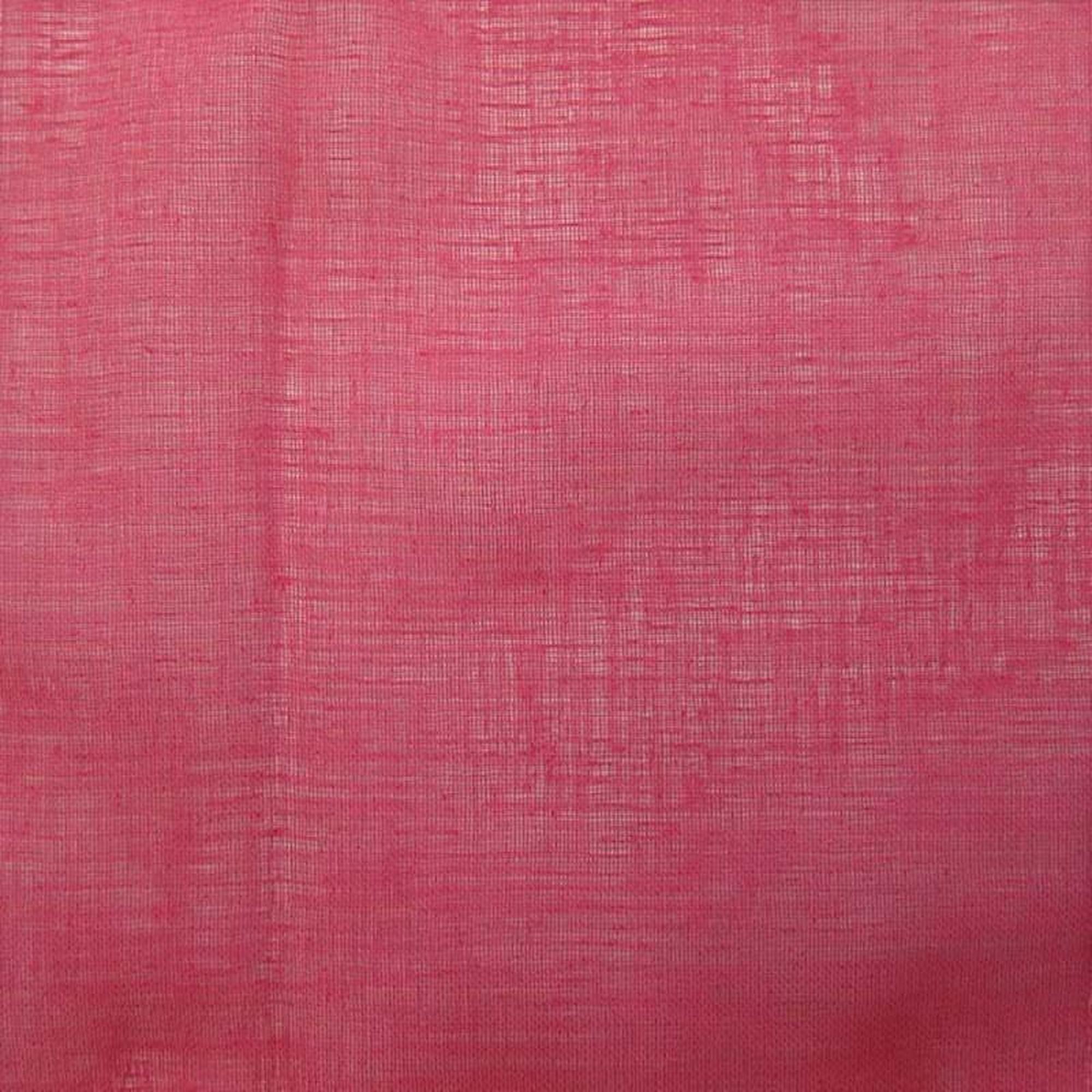 Earth fabric in color Cerise showcasing fabric solid linen look sheer drapery & curtain fabric.