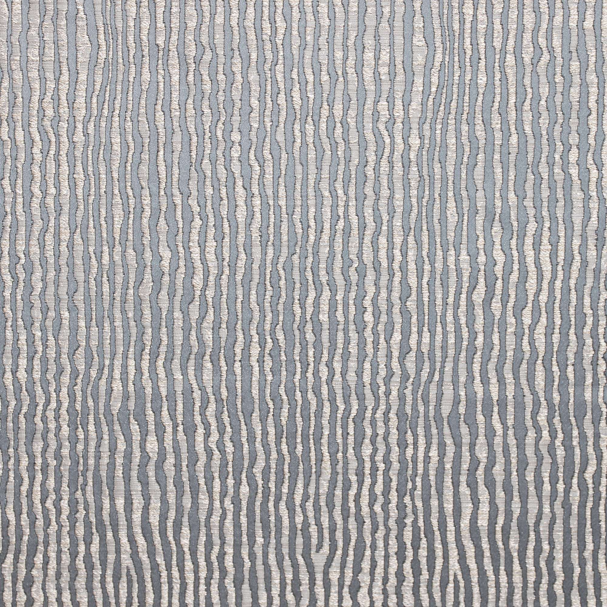 Elizabeth fabric in color Gray showcasing fabric textured striped faux silk drapery & curtain fabric.