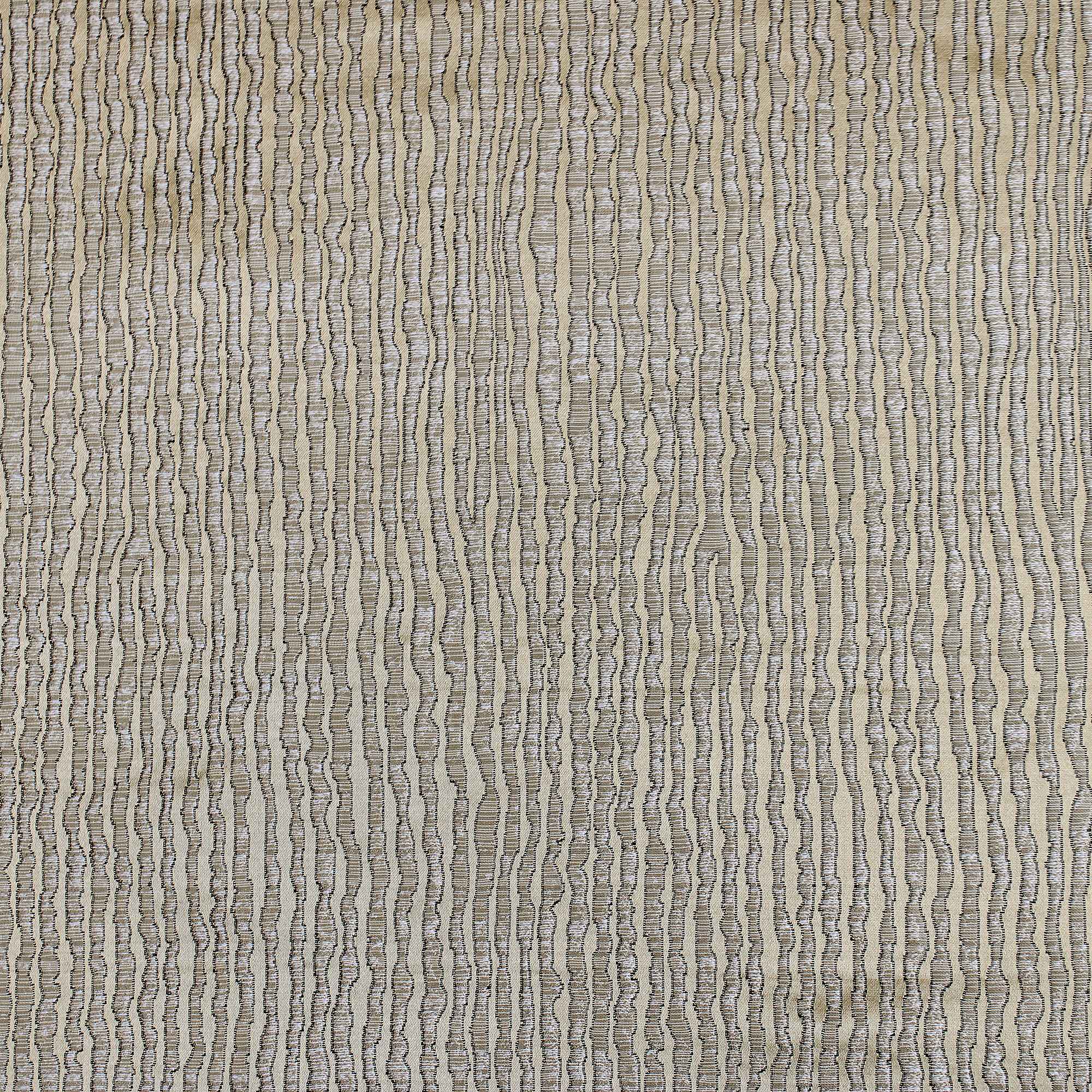 Elizabeth fabric in color Champagne showcasing fabric textured striped faux silk drapery & curtain fabric.