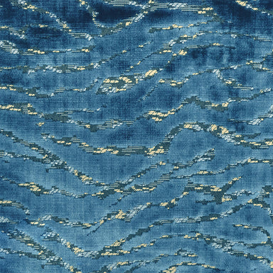 Empress fabric in color Royal showcasing fabric animal print cut velvet upholstery fabric.