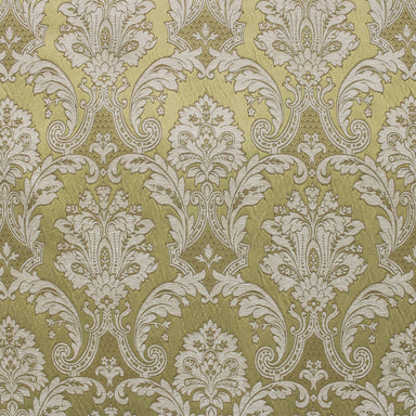 Evangeline fabric in color Gold showcasing fabric multi-color traditional damask upholstery fabric & drapery & curtain fabric.