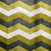 Fabiana fabric in color Gold showcasing fabric zig-zag chevron cut velvet upholstery fabric.