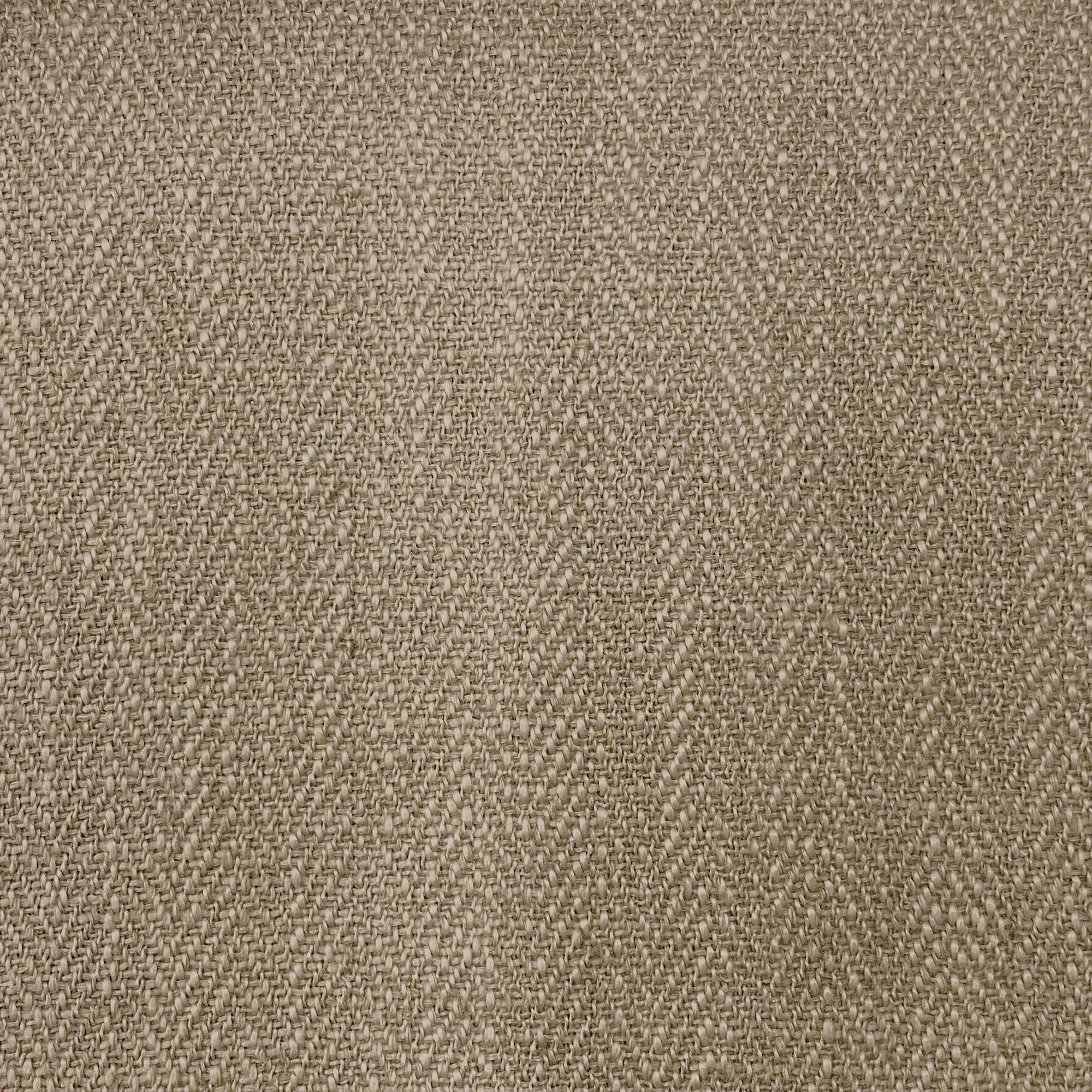 Fedora fabric in color Latte showcasing fabric chevron linen blend drapery & curtain fabric.