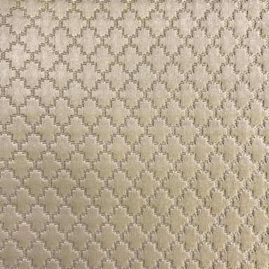 Geo fabric in color Mocha showcasing fabric embossed geometric design upholstery fabric & drapery & curtain fabric.