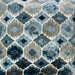 Gretty fabric in color Cerulean showcasing fabric geometric cut velvet upholstery fabric.