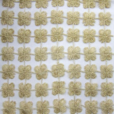 Groove fabric in color Gold showcasing fabric floral metallic sheer drapery & curtain fabric.