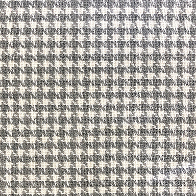 Jonah fabric in color Gray showcasing fabric houndstooth linen look upholstery fabric & drapery & curtain fabric.
