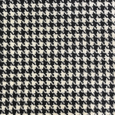 Jonah fabric in color Black showcasing fabric houndstooth linen look upholstery fabric & drapery & curtain fabric.