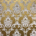 Katherine fabric in color Gold showcasing fabric textured damask faux silk drapery & curtain fabric & table linen fabric.