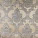 Katherine fabric in color Champagne showcasing fabric textured damask faux silk drapery & curtain fabric & table linen fabric.