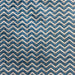 Kenny fabric in color Blue showcasing fabric zigzag chevron cut velvet upholstery fabric.