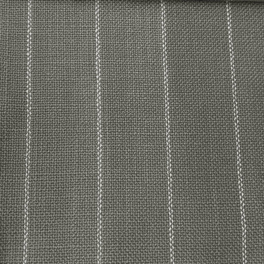 Lane fabric in color Charcoal showcasing fabric striped linen blend upholstery fabric.