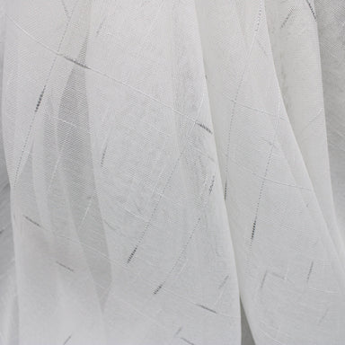 Lara fabric in color Silver showcasing fabric light weight sheer drapery & curtain fabric.