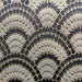 Lennix fabric in color Gray showcasing fabric scallop multi-color cut velvet upholstery fabric.