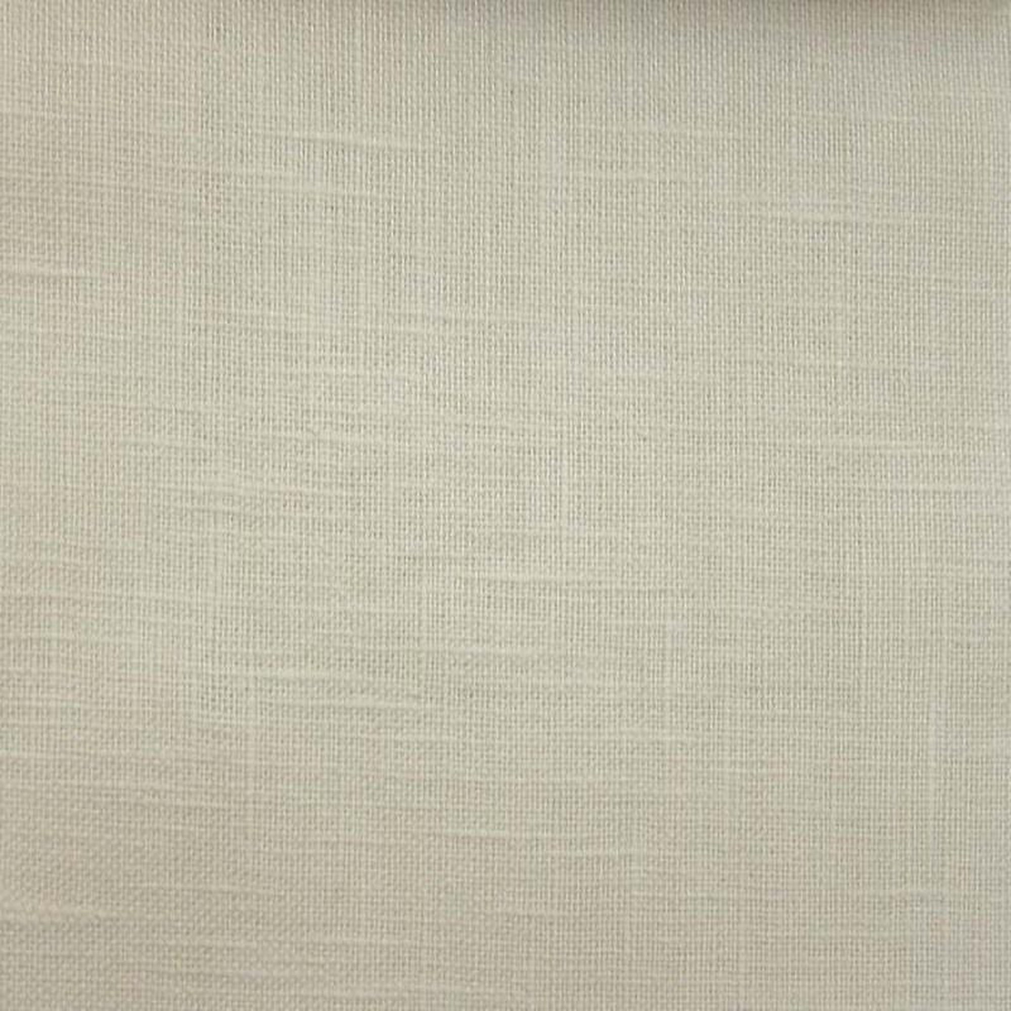 Logan fabric in color Cream showcasing fabric solid 100% linen upholstery fabric & drapery & curtain fabric.