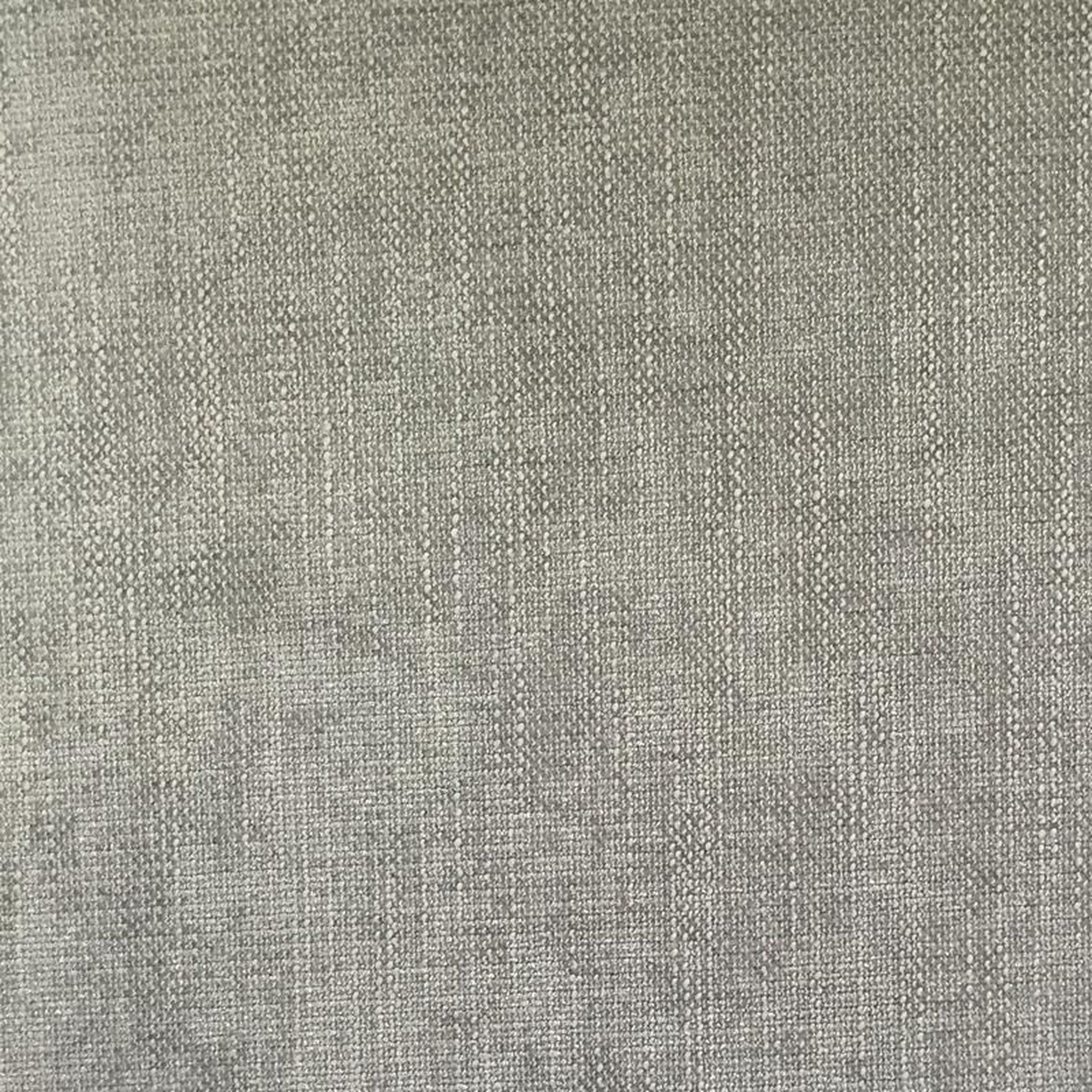 Lori fabric in color Silver showcasing fabric solid textured linen look upholstery fabric & drapery & curtain fabric.